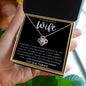 TO MY BEAUTIFUL WIFE | Love Knot Necklace | Gift for her, Husband to wife gift, Wife gift ideas ,To my wife gifts, Necklace for wife, To my wife, Wife birthday