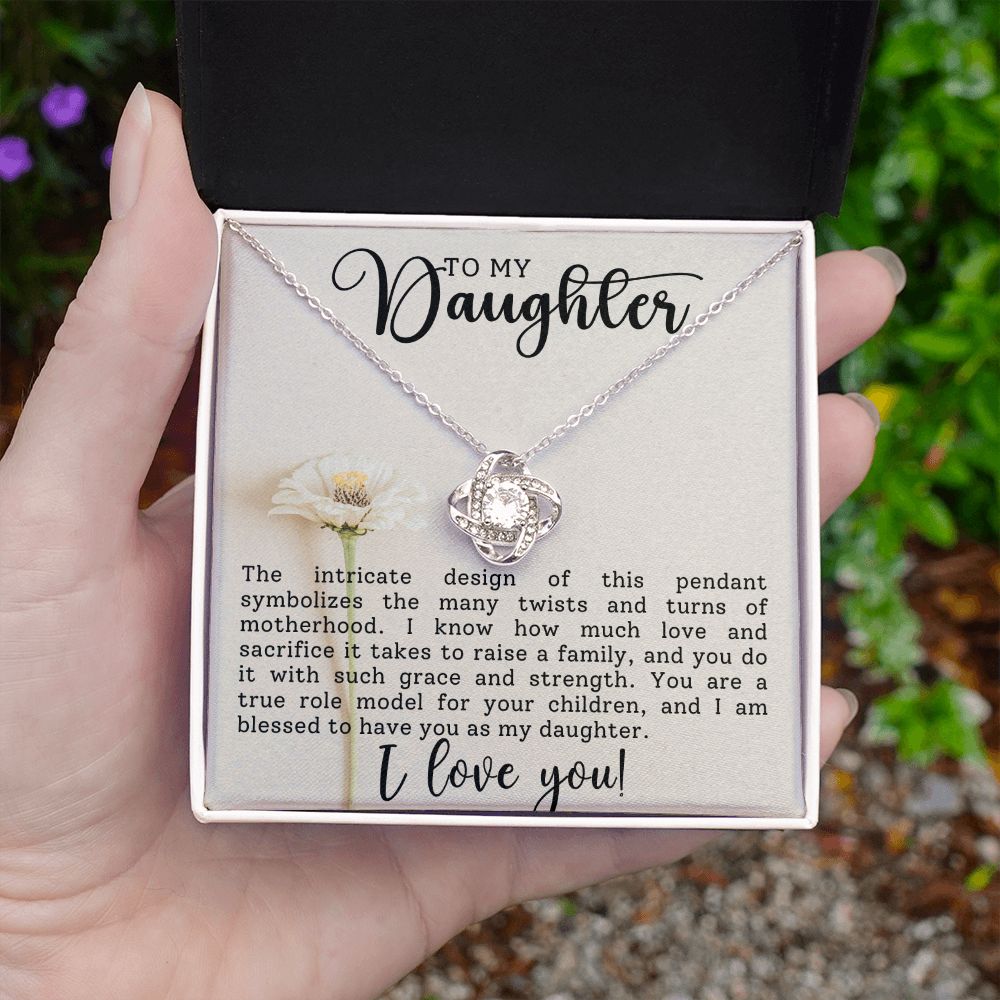To My Daughter | Love Knot Necklace