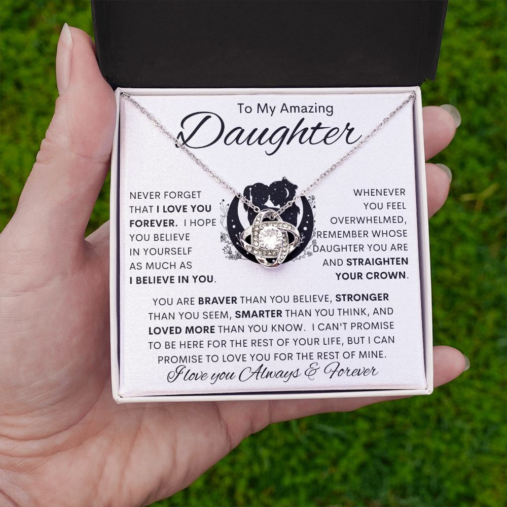 To My Amazing Daughter | Love Knot Necklace