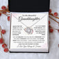 To My Beautiful Granddaughter | Love Knot Necklace | Braver, Stronger, Smarter