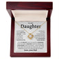 TO MY DAUGHTER FROM DAD | Love Knot Necklace | Daughter Birthday, Gift From Dad, Dad To Daughter Gift, Daughter Father Gift