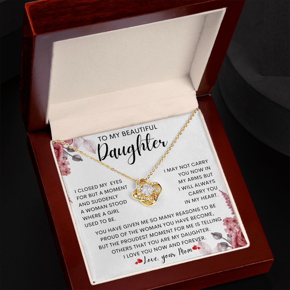 To My Beautiful Daughter | Gift For Daughter, Daughter Necklace, Birthday Gift
