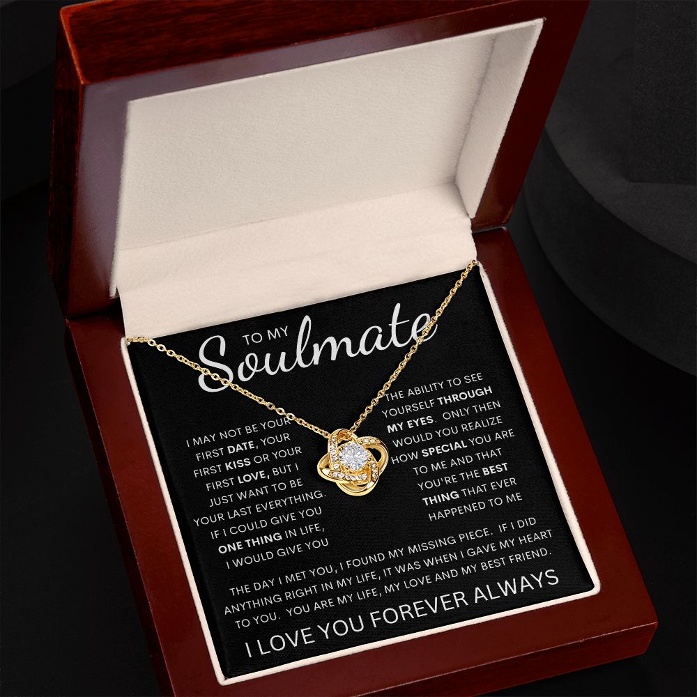 To My Soulmate | Love Knot Necklace