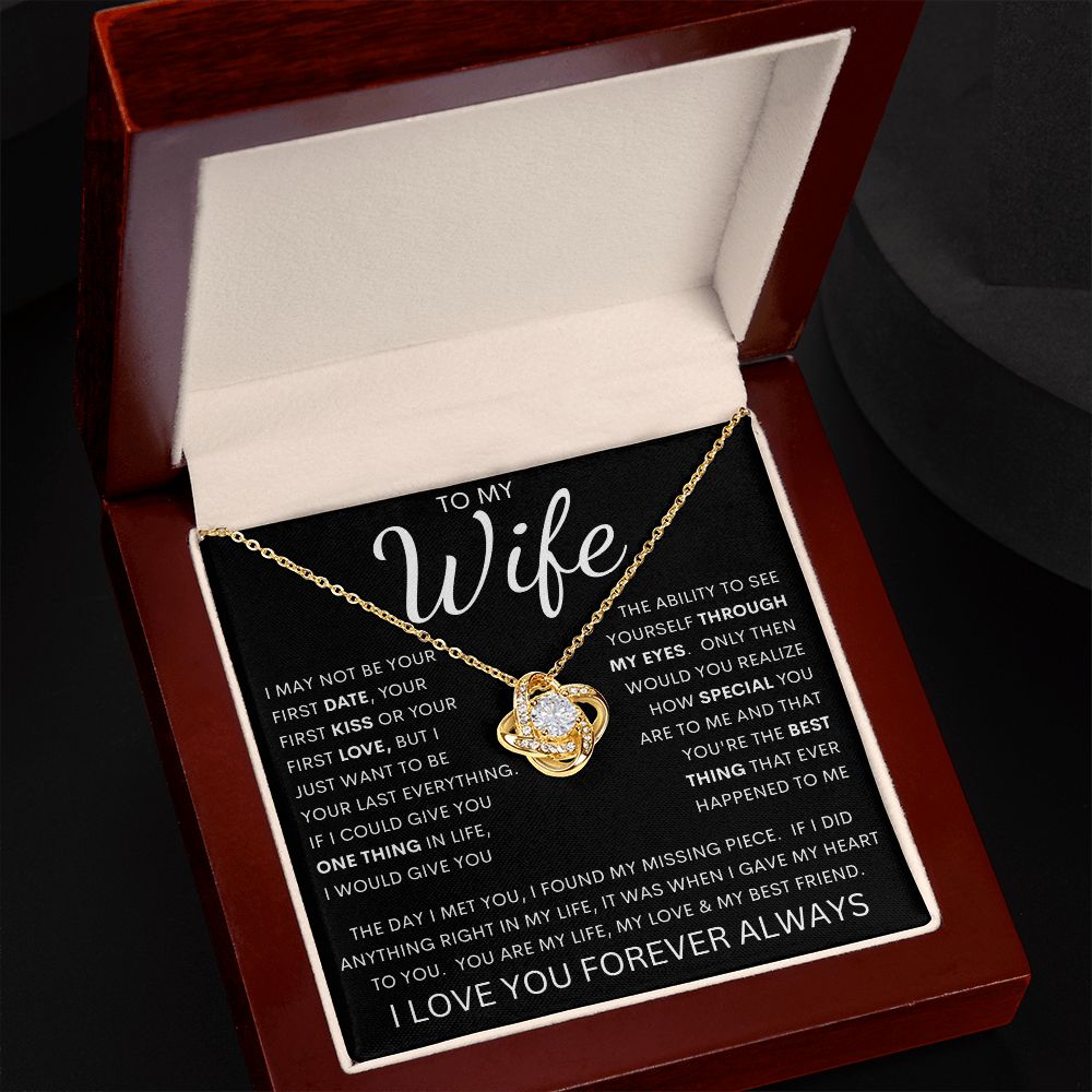 To My Wife | Love Knot Necklace