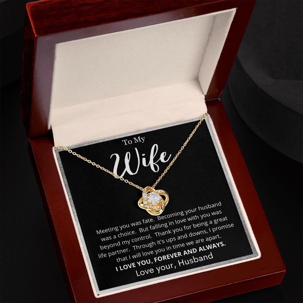 To My Wife | Love Knot Necklace