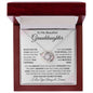 To My Beautiful Granddaughter | Love Knot Necklace | Braver, Stronger, Smarter