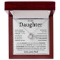 TO MY DAUGHTER FROM DAD | Love Knot Necklace | Daughter Birthday, Gift From Dad, Dad To Daughter Gift, Daughter Father Gift