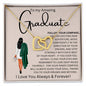 To My Amazing Graduate | Interlocking Hearts necklace