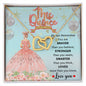 Mis Quince with Crown | Interlocking Hearts necklace