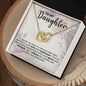 To My Daughter | Interlocking Hearts necklace