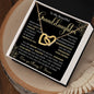 To My Beautiful Granddaughter | Interlocking Hearts necklace