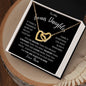 TO MY BONUS DAUGHTER | INTERLOCKING HEARTS | Gift For Daughter, Birthday Gift, To My Daughter Gift, Daughter Birthday