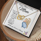 Happy Mother's Day Mom | Interlocking Hearts necklace