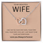 TO MY BEAUTIFUL WIFE | Interlocking Hearts necklace | To My Wife Gifts, Gift for wife, Anniversary gift, Necklace for wife, Wife gift ideas