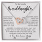 To My Lovely Granddaughter | Interlocking Hearts necklace