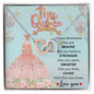 Mis Quince with Crown | Interlocking Hearts necklace