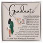 To My Amazing Graduate | Interlocking Hearts necklace