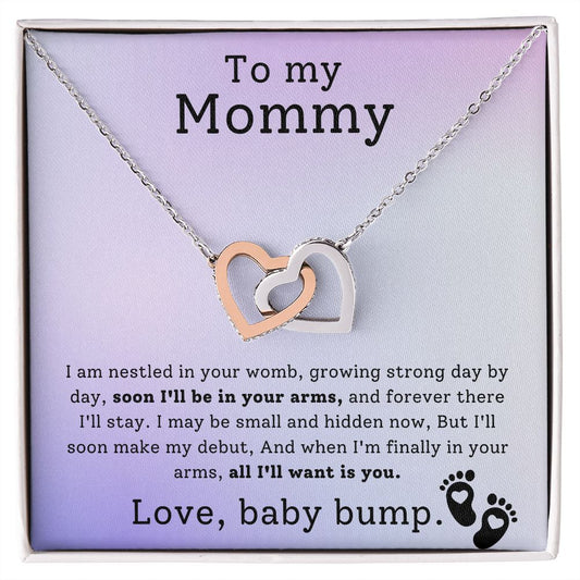 To My Mommy | Interlocking Hearts necklace