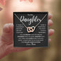 TO MY DAUGHTER | INTERLOCKING HEART | Gift For Daughter, Birthday Gift, Daughter Necklace, To My Daughter Gift, Daughter Birthday