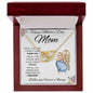 Happy Mother's Day Mom | Interlocking Hearts necklace