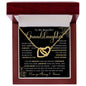 To My Beautiful Granddaughter | Interlocking Hearts necklace