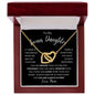 TO MY BONUS DAUGHTER | INTERLOCKING HEARTS | Gift For Daughter, Birthday Gift, To My Daughter Gift, Daughter Birthday