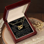 To My Beautiful Granddaughter | Interlocking Hearts necklace