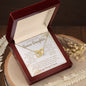 To My Beautiful Bonus Daughter | Interlocking Hearts necklace