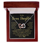 TO MY BONUS DAUGHTER | Interlocking Hearts | Gift For Daughter, Daughter Necklace, Birthday Gift, To My Daughter Gift