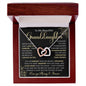 To My Beautiful Granddaughter | Interlocking Hearts necklace