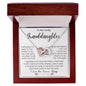 To My Lovely Granddaughter | Interlocking Hearts necklace