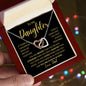 TO MY DAUGHTER | Interlocking Hearts necklace | Gift For Daughter, Daughter Necklace, Birthday Gift, To My Daughter Gift
