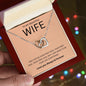 TO MY BEAUTIFUL WIFE | Interlocking Hearts necklace | To My Wife Gifts, Gift for wife, Anniversary gift, Necklace for wife, Wife gift ideas