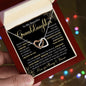 To My Beautiful Granddaughter | Interlocking Hearts necklace