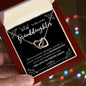To My Lovely Granddaughter | Interlocking Hearts necklace