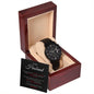 To My Husband | Black Chronograph Watch | Anniversary gift, Gift for him, Gift for husband, Husband birthday, Gift from wife