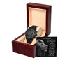 To My Dad | Black Chronograph Watch | Because Of You