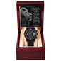 To My Dad | Black Chronograph Watch | Because Of You