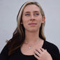 To My Daughter | Eternal Hope Necklace + Clear CZ Earrings | Always Keep Me In Your Heart