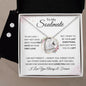 To My Soulmate | Forever Love Necklace + Clear CZ Earrings | First Date First Kiss