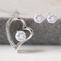 To My Soulmate | Forever Love Necklace + Clear CZ Earrings | First Date First Kiss