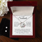 To My Soulmate | Forever Love Necklace + Clear CZ Earrings | First Date First Kiss