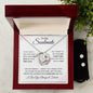 To My Soulmate | Forever Love Necklace + Clear CZ Earrings | First Date First Kiss