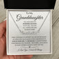 To My Granddaughter | Custom Name Necklace | Birthday gift, Gift from grandma, Gift from grandpa, graduation gift