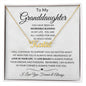 To My Granddaughter | Custom Name Necklace | Birthday gift, Gift from grandma, Gift from Grandpa