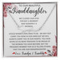 To Our Beautiful Granddaughter | Signature Style Name Necklace | To my granddaughter, Birthday gift, Gift from grandma, Gift from grandpa