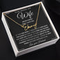 To My Smokin' Hot Wife | Signature Style Name Necklace | Anniversary gift, Gift from husband, Wife birthday gift, Gift for wife