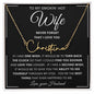 To My Smokin' Hot Wife | Signature Style Name Necklace | Anniversary gift, Gift from husband, Wife birthday gift, Gift for wife