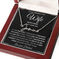 To My Smokin' Hot Wife | Signature Style Name Necklace | Anniversary gift, Gift from husband, Wife birthday gift, Gift for wife
