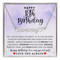 Happy 18th Birthday | Personalized Heart Name Necklace |